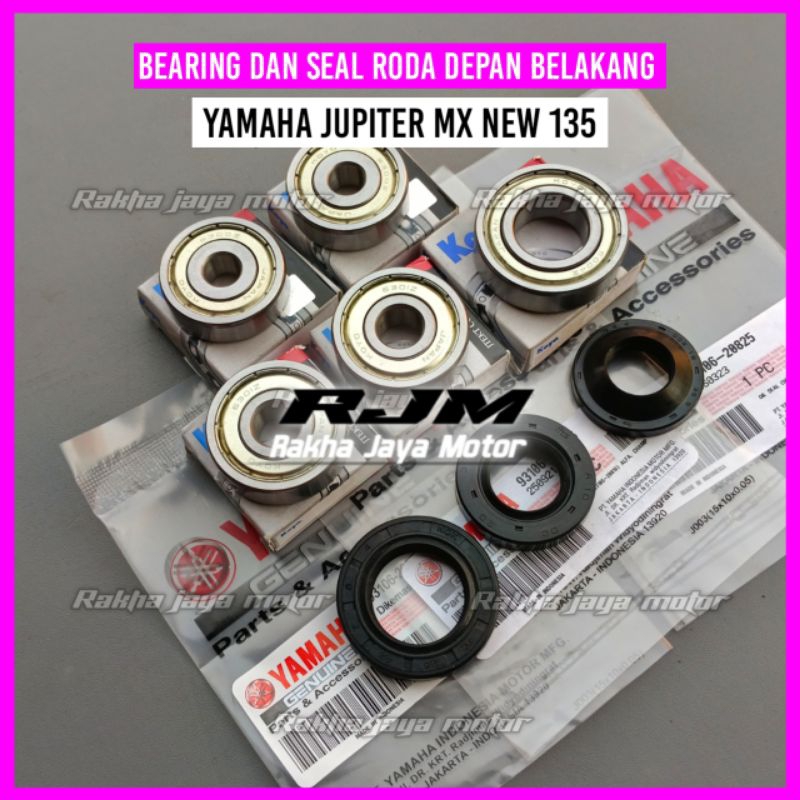 BEARING AND WHEEL SEAL SET MX NEW 135 KOYO JAPAN/RUBBER SEAL SIL BEARING COVER LAHAR LAHER KLAHER RI
