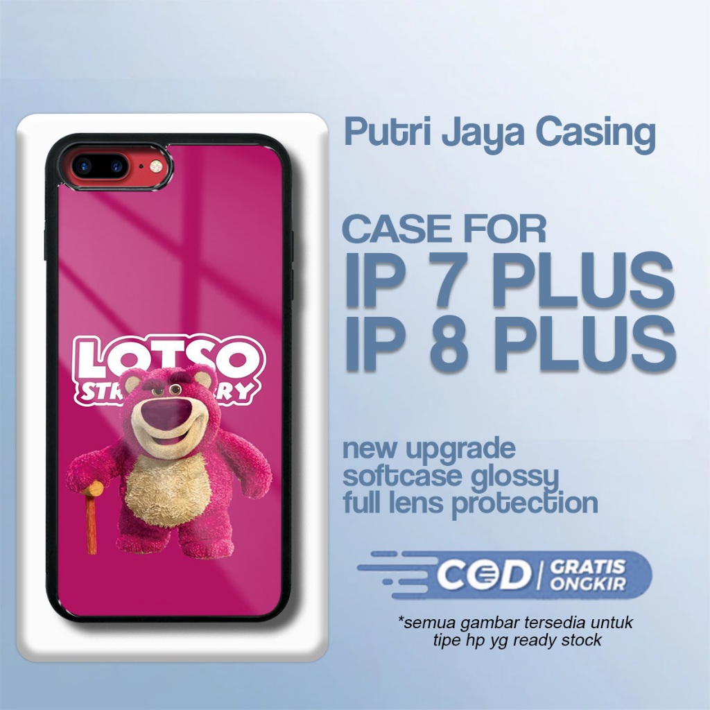 เคส Ip 7 plus / ip 8 plus ล่าสุด - Xiaomi Ip 7 plus / ip 8 plus -Lotsopink Motif - Premium Glossy Ha