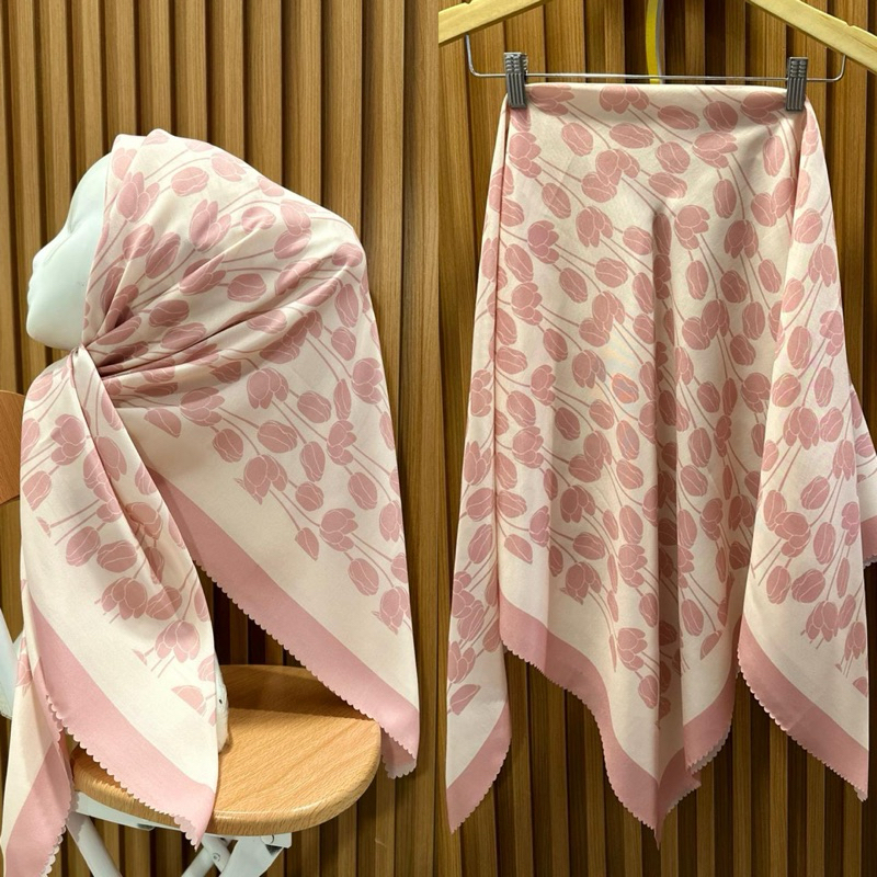 ลายสี่เหลี่ยมผืนผ้า HIJAB Motif ล่าสุด Premium Motif ผ้าคลุม Voal ลายพรีเมี่ยม Quadrdisal