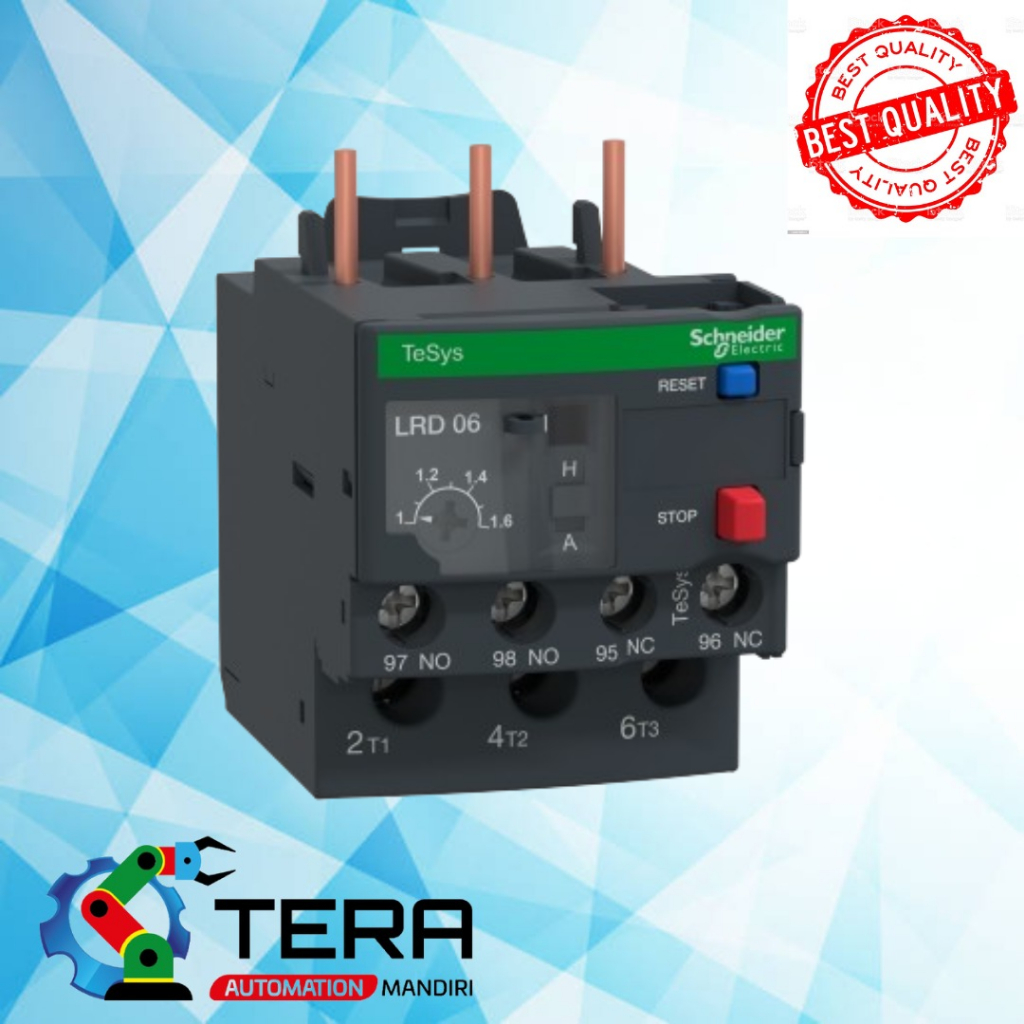 โอเวอร์โหลดความร้อน LRD06 SCHNEIDER LRD06(1-1.6A)