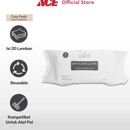 HJ6 Ace Glint Dry Wipes เครื่องทําความสะอาดพื้น ไม้ม็อบถูพื้น เครื่องมือทําความสะอาดผ้า