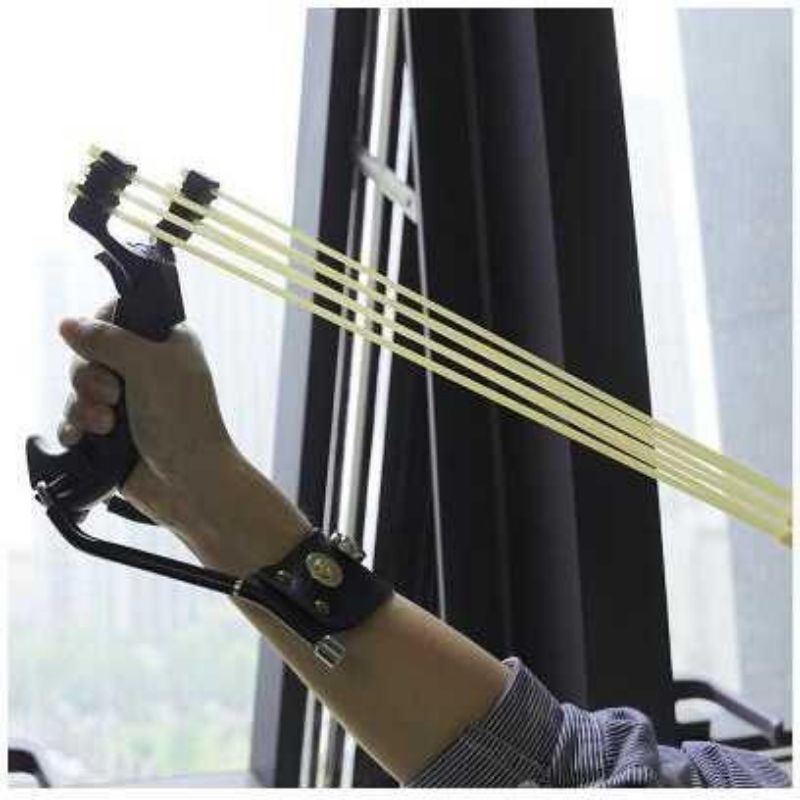 ANLOOK DESERT.EAGLE TACTICAL ALUMINIUM CAP TLZ-001 SLINGSHOT HUNTING SURVIVAL ของเล่นกลางแจ้ง