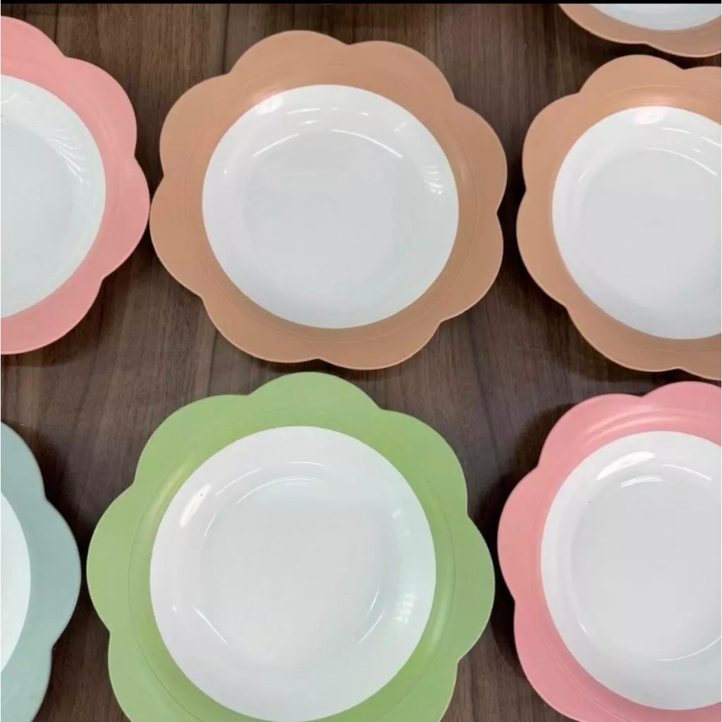 ASIAN MOGE PACIFIX DINNER PLATE/ PACIFIC ASIA ดอกไม้พลาสติก DINNER PLATE/จานดอกไม้/THICK DINNER PLAT