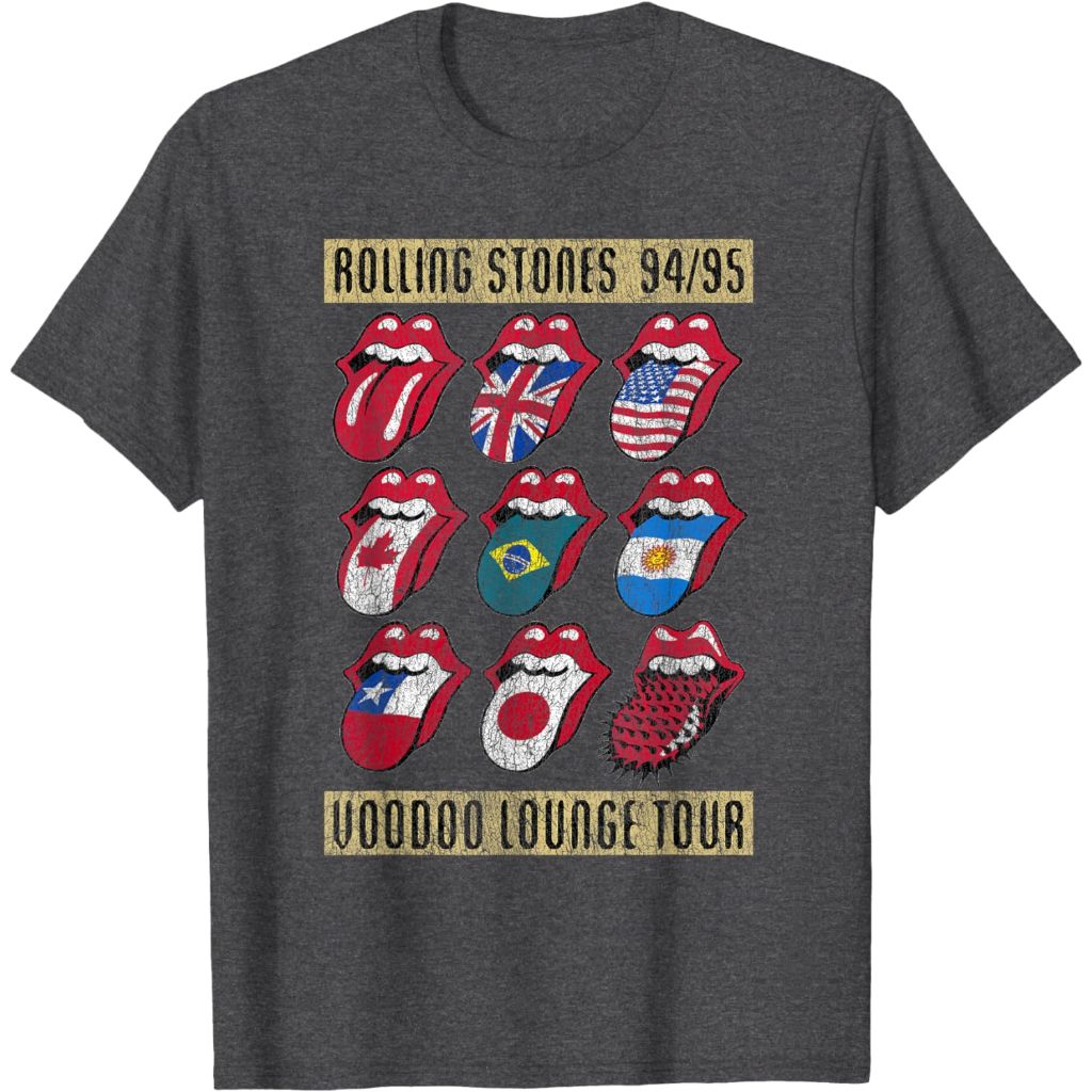 เสื้อยืดผู้ใหญ่ Rolling Stones เสื้อยืด Voodoo Lounge