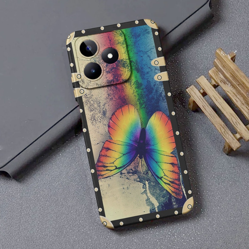 Softcase Casing Hp Realme C63 BUTTERFLY - STRETWER OFFICIAL - KP8