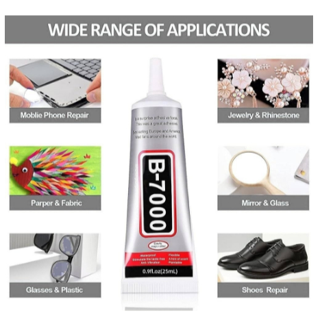 Powerglue B7000 กาวอเนกประสงค์สําหรับ HP ซ่อมกาวกาวที่แข็งแกร่ง B-7000 โปร่งใสใส B 7000