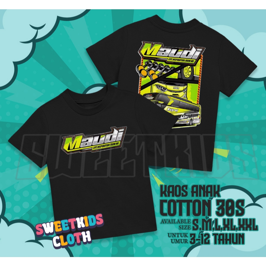 เสื้อยืดเด็ก Bus Mania Bus Mudi / Mudi Busmania Bus Childrens Top