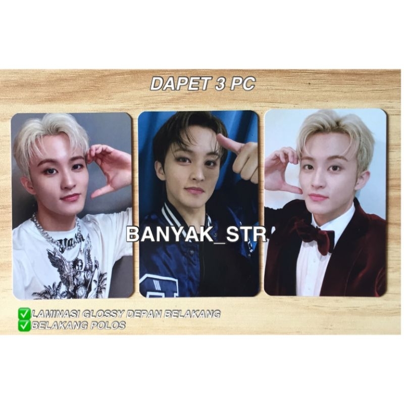 3 โฟโต้การ์ดมาร์ค NCT DREAM NCT127 SELCA / 3 PC NCT MARK SELCA / PC MARK LEE SELCA UNOFFICIAL / PHOT