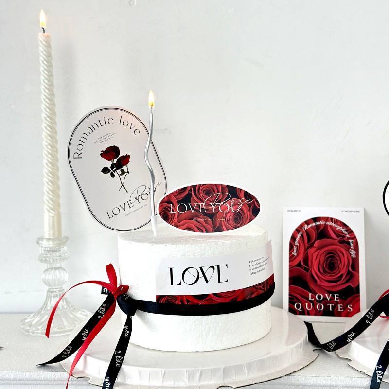 การ์ด 5 ชิ้น และ ALSO VALENTINES, ANNIVERSARY, WEDDING ANNIVERSARY CAKE DECORTATION/VALENTINES และ A