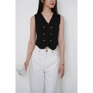 MIORA - Cassie Knit Vest [Atasan Wanti Rompi Sleveless Rajut Import Premium]