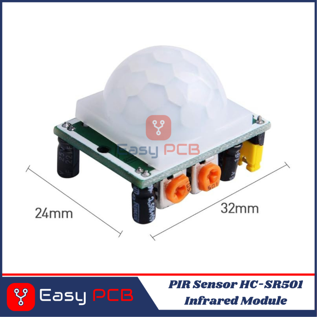 โมดูลอินฟราเรด PIR Sensor HC-SR501