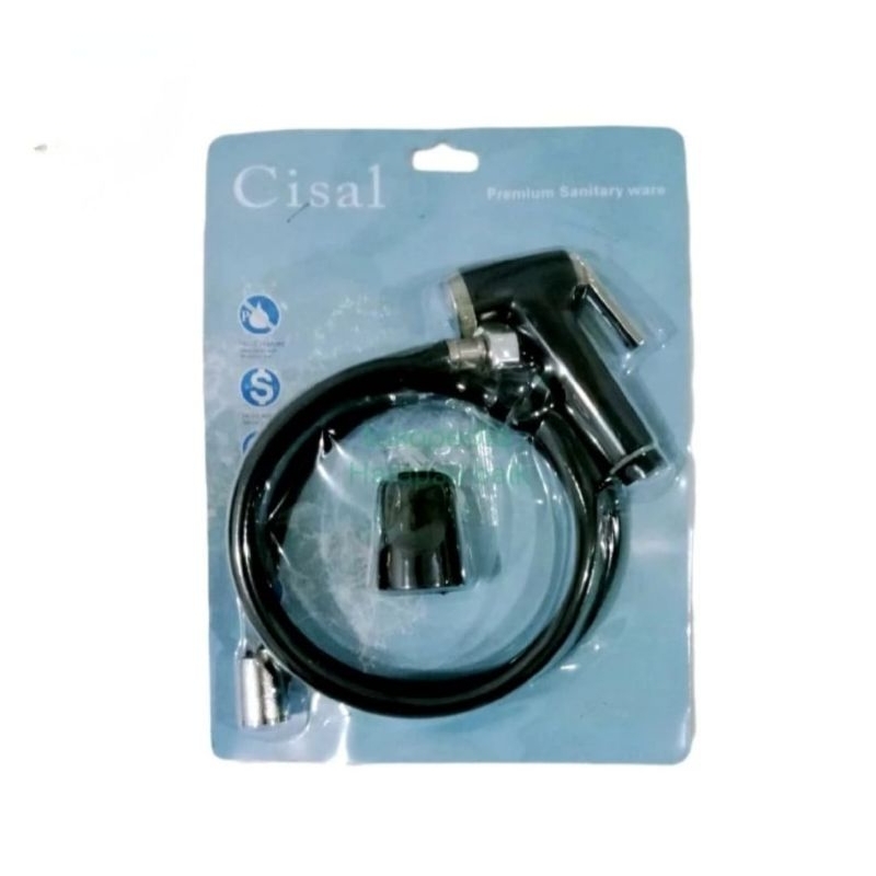 CISAL Black PVC Bidet Toilet Shower / Black Toilet Jet Shower / Black PVC Bidet Shower