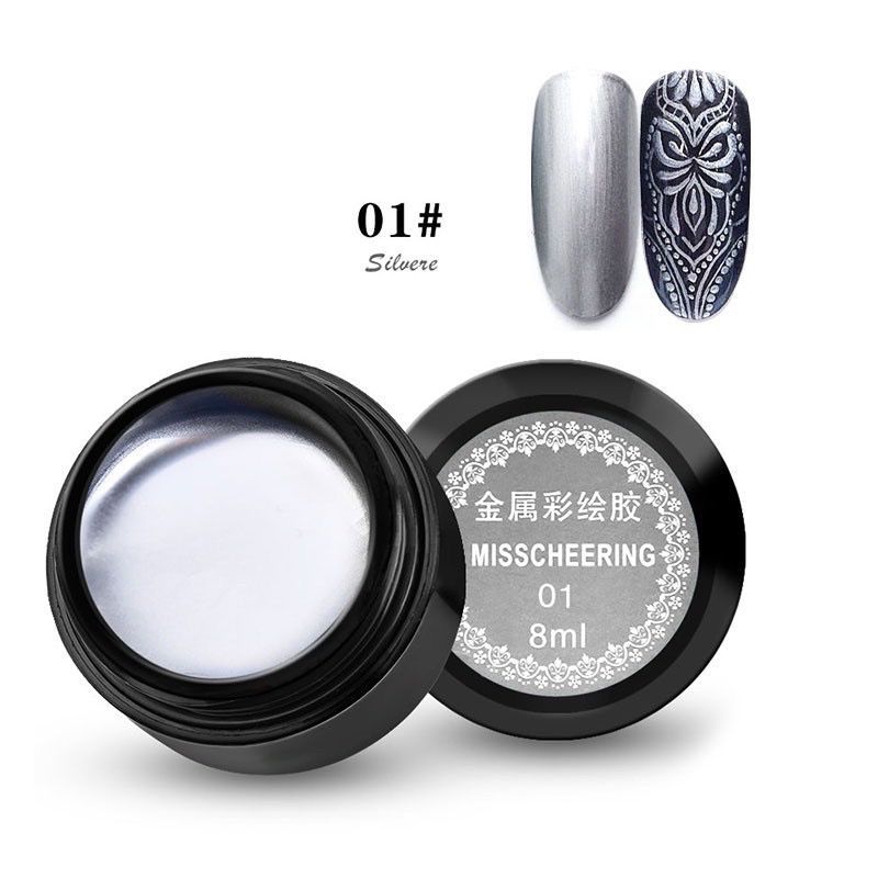 MISSCHEING METAL PAINTING GEL / สีเจล / CHROME GEL NAIL GEL NAIL ART