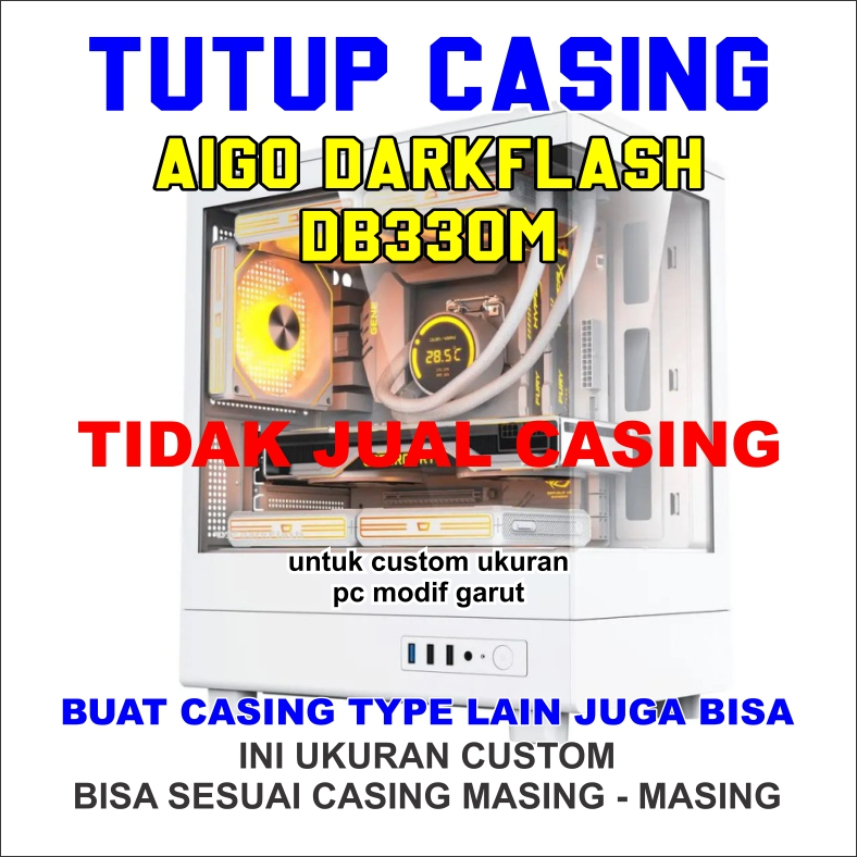 AIGO DARKFLASH DB330M แผงด้านข้างที่ใช้งานได้ปิดเท่านั้น