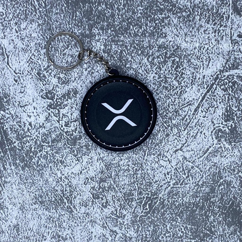 GANTUNGAN Crypto Keychain "XRP" - พวงกุญแจ Crypto / พวงกุญแจ Crypto / พวงกุญแจระลอกคลื่น XRP