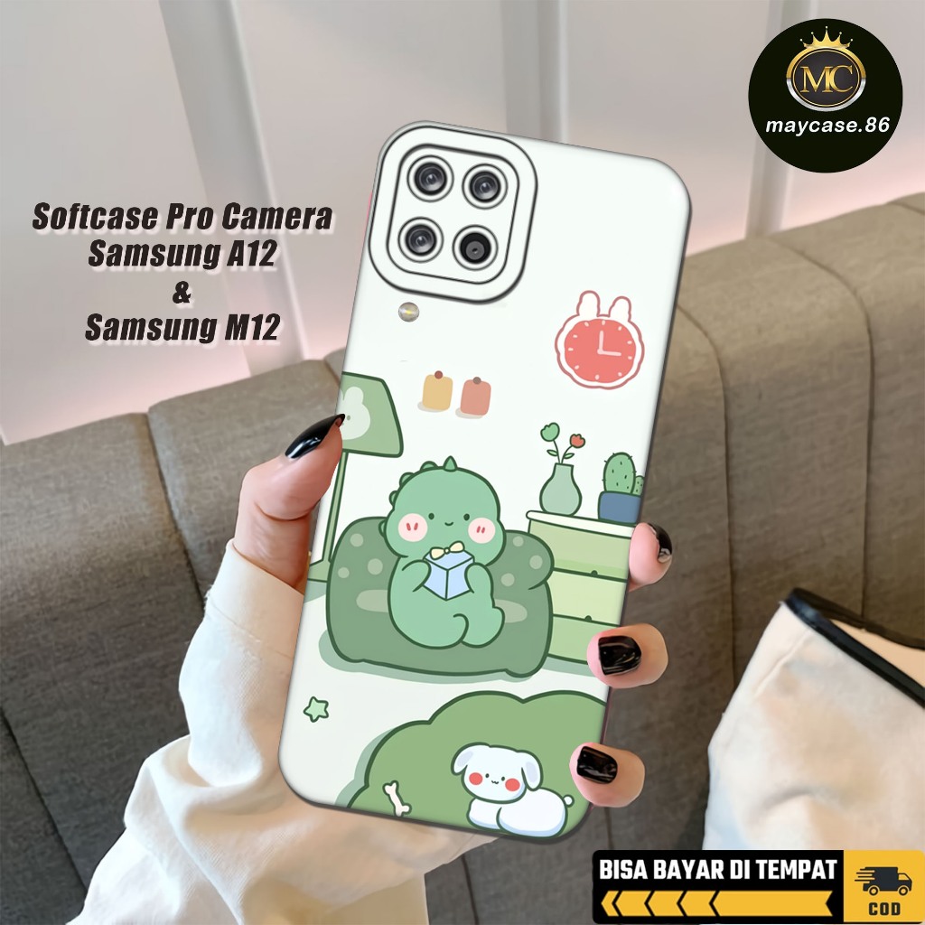 เคส HP MAYCASE.86 เคส Samsung A12/M12 - Samsung A12/M12 DINO CARTUN Case Motif - เคส Samsung A12/M12