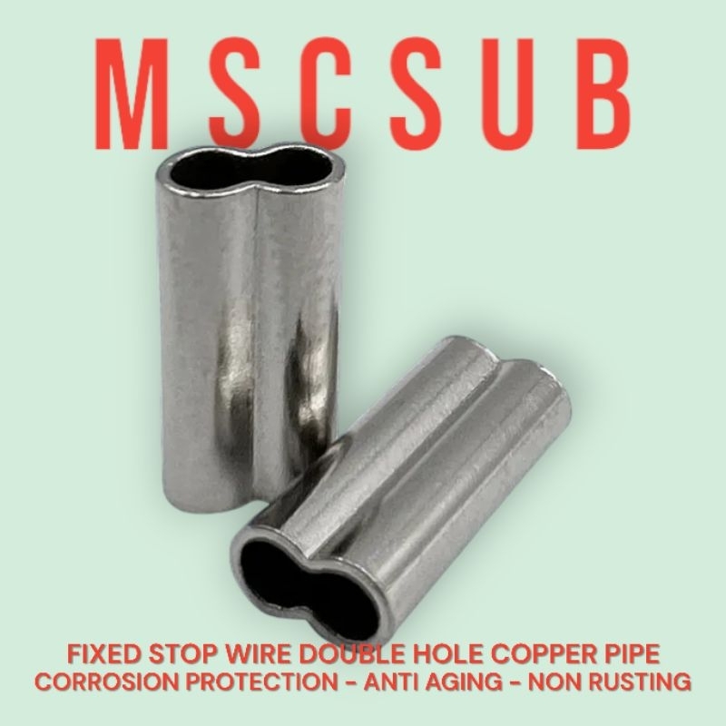 2 มม.RIVET CRIMP/CRIMPING/Clamps/CLAMP LINE/KILLI/STAINLESS ตะขอเชือกเหล็ก