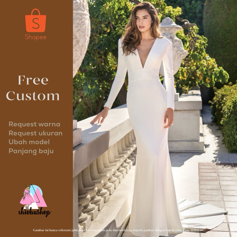 Chiobushop - (Zahra) Dress Party ปาร์ตี้เพื่อนเจ้าสาว Pre Wedding Wedding Dress