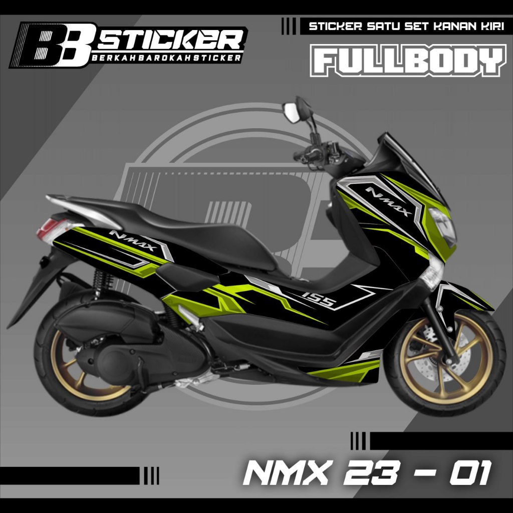 Yamaha NMAX 155 สติ๊กเกอร์รูปลอกเก่า CAN HOLOGRAM Fullbody 2015-2019 Nmx 23