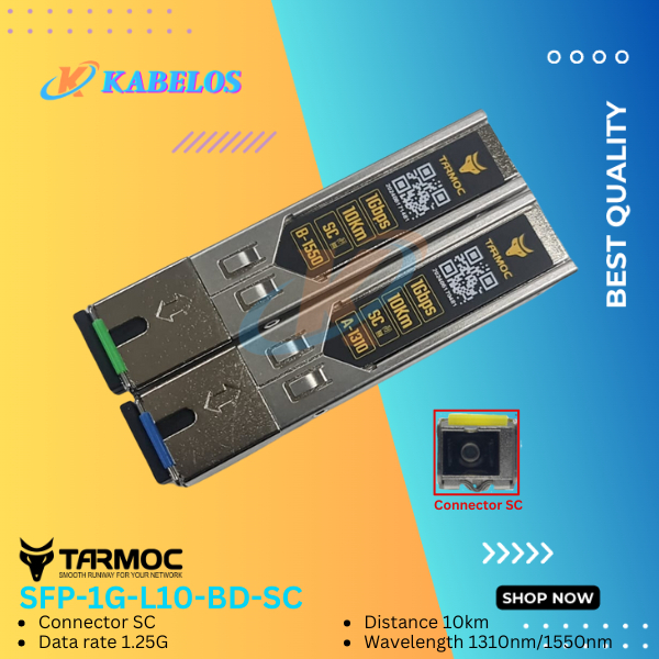 Tarmoc SFP-1G-L10-BD-SC | SFP 1G BiDi SM 10KM SC | SFP 1G 10KM SC