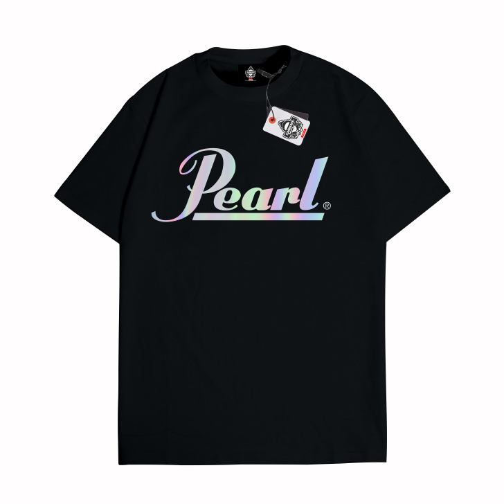 เสื้อยืด KRMK Unisex Distro พร้อมภาพวงดนตรี PEARL DRUM โลโก้โฮโลแกรม