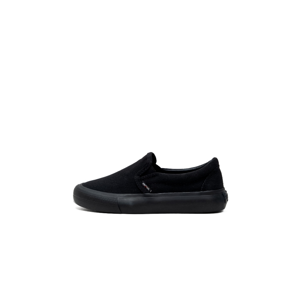 SABA KIDS Slip On Evan All Black - VTK 02 รองเท้าผ้าใบโรงเรียนเด็ก