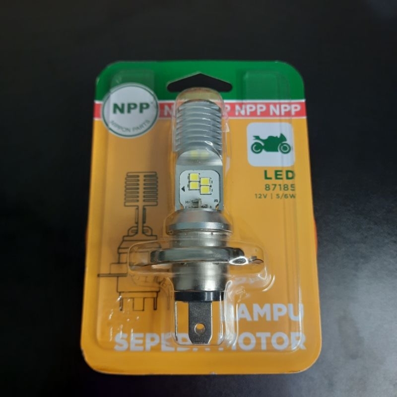 H4 LED 12V - 5/6W NPP ไฟรถจักรยานยนต์ด้านหน้า