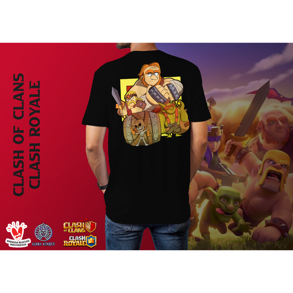 เสื้อยืด Clans Clash Royale Super Troops