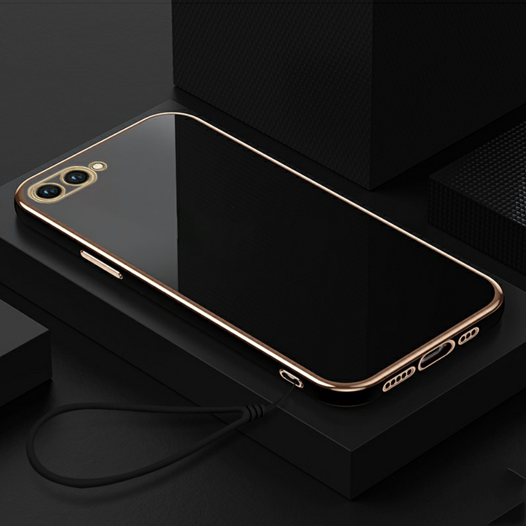 Realme C2 Case Ultra Slim Luxury Square Plating Premium Softcase