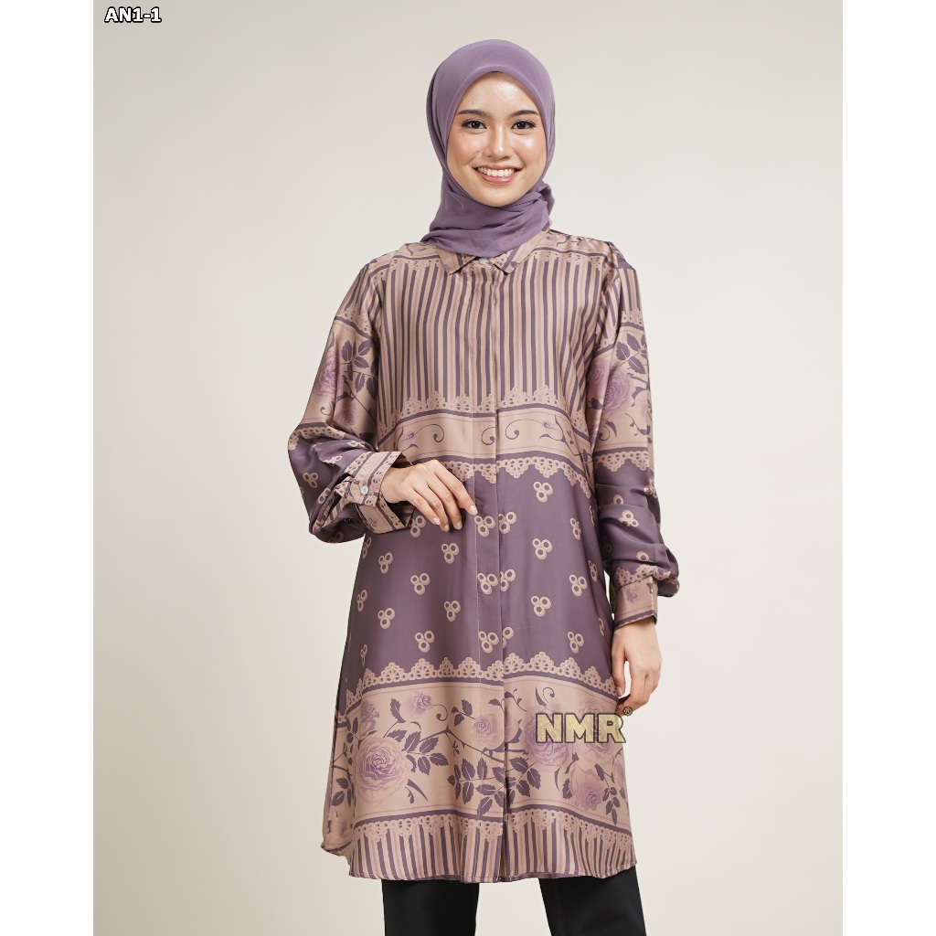 KEMEJA NMR Blouse Armn Silk AN1-1 (คอปกเสื้อ)
