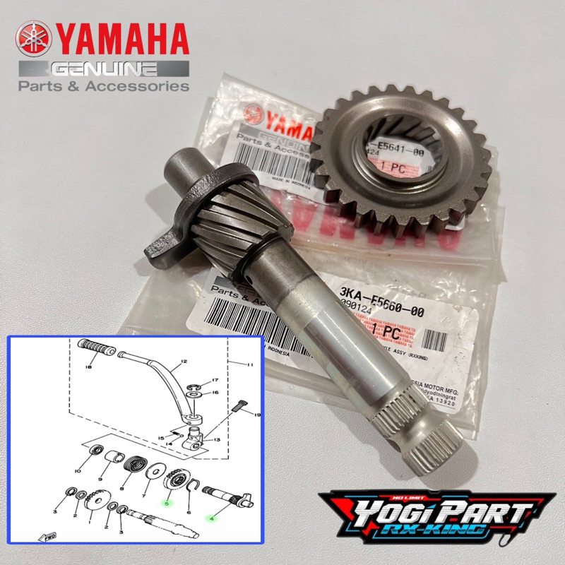 AS GEAR SELAH SELAHAN KICK STATER RX KING RXK RXS RX พิเศษ RXR YT เดิม YAMAHA 3KA-E5620-00 3KA-E5641