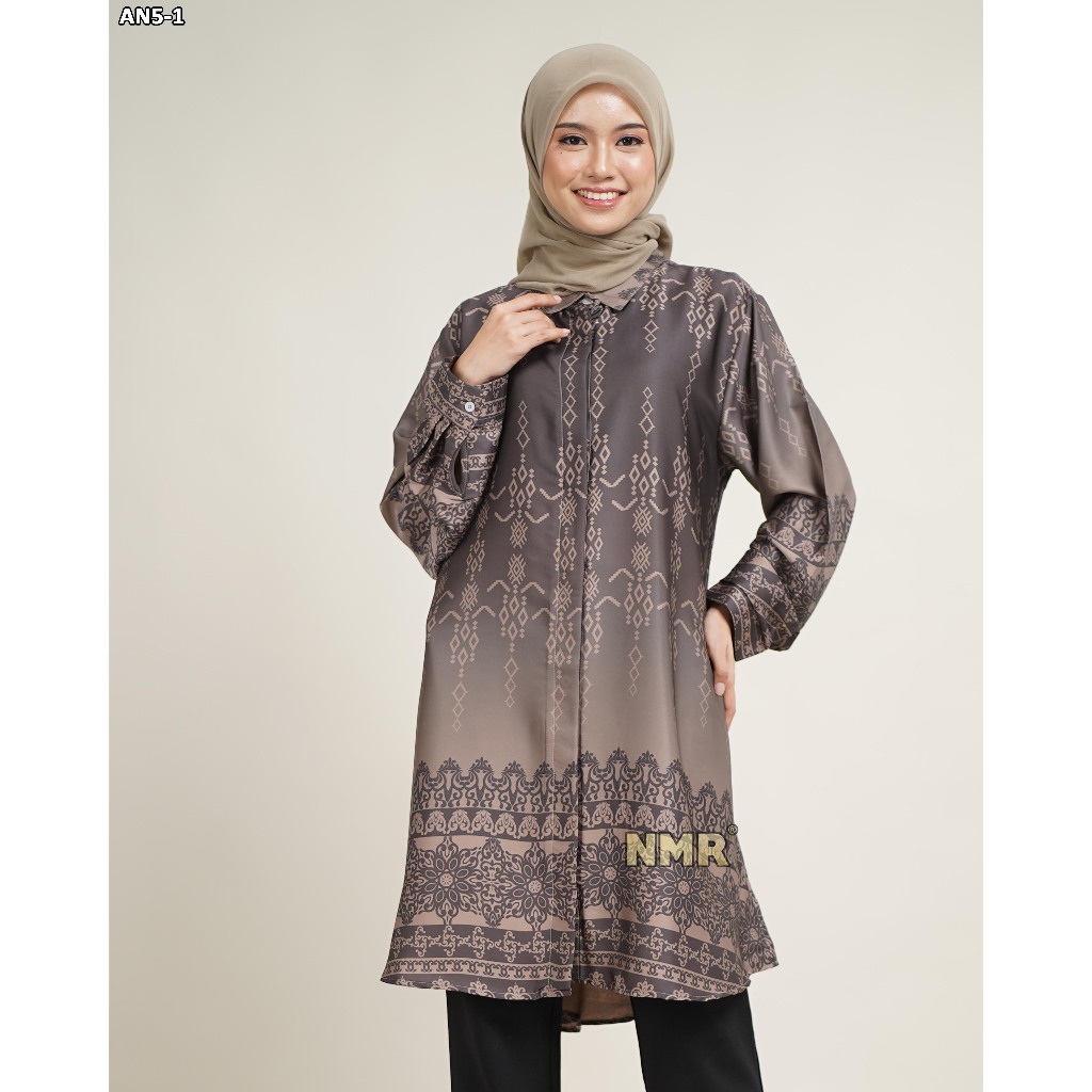 KEMEJA NMR Blouse Armn Silk AN5-1 (คอปกเสื้อ)