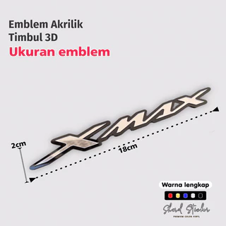 XMAX อะคริลิค Emblem นูน 3D yamaha XMAX โลโก้คู่นูนขวาและซ้าย