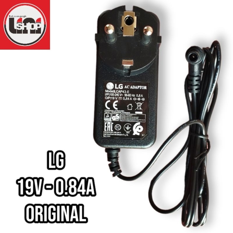 Original LG 19V 0.84A LED LCD MONITOR CHARGER ADAPTER