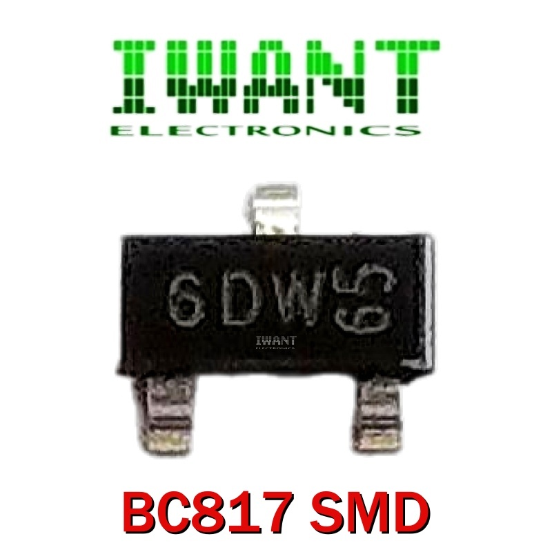 Bc817 SMD ทรานซิสเตอร์ BC817 SOT23 NPN SMD CODE 6DW เครื่องหมายรหัส 6WD65