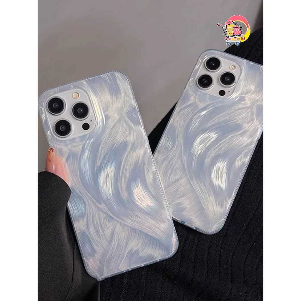 CLARITY Swirl Hologram Case Silver Textured - Hardcase/ปลอกเข้ากันได้สําหรับOPPO A71 A74 A78 A9 A5 A