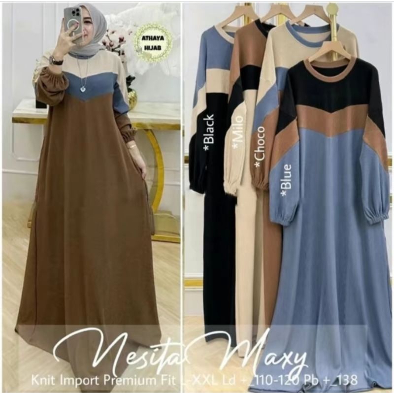 Gamis NESITA CRINKLE AIRFLOW LD 110//ผู้หญิง GAMIS พร้อม AORFLOW CRINKLE LAYER//Current KRINGKEL WOMENS GAMIS