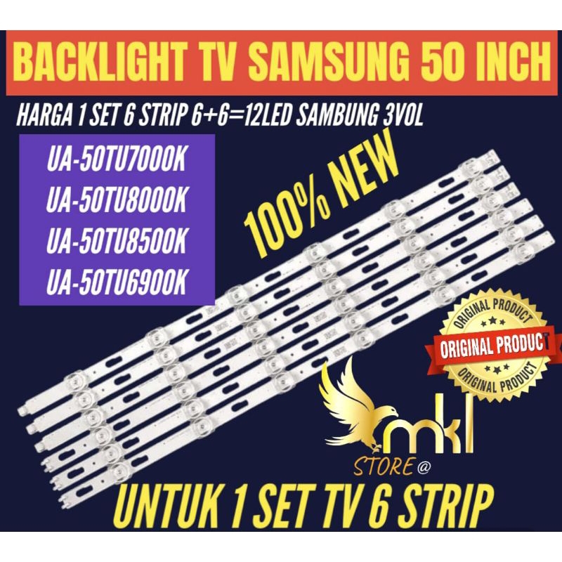 Samsung 50 INCH LED LCD TV BACKLIGHT UA-50TU8000- UA-50TU7000- UA-50TU8500