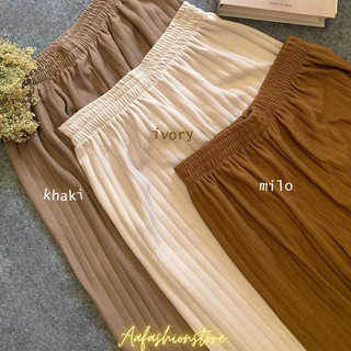 Aafshn - Celana kulot knit hornet premium highwaist jumbo