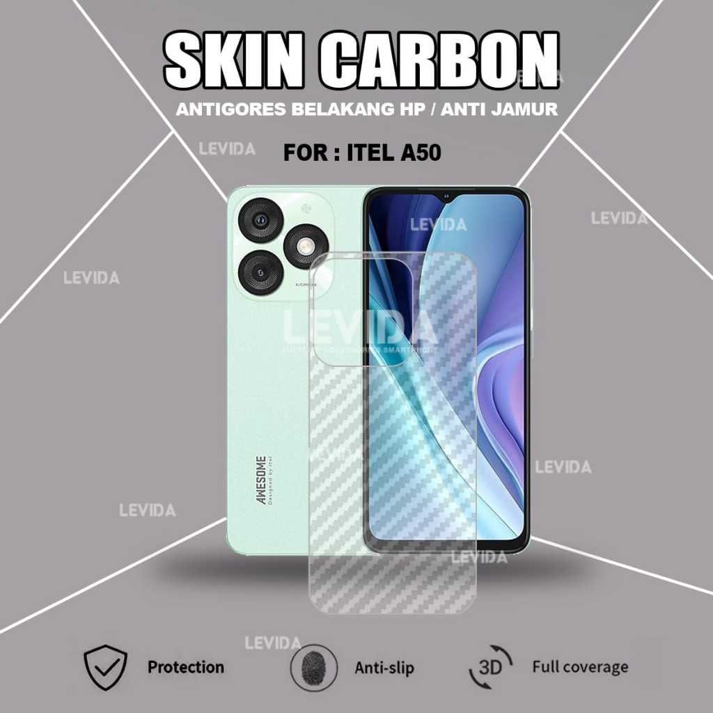 Skin Carbon Itel A100C Itel A50 Skin Back 3D Anti-scratch Skin Itel A100C Itel A50