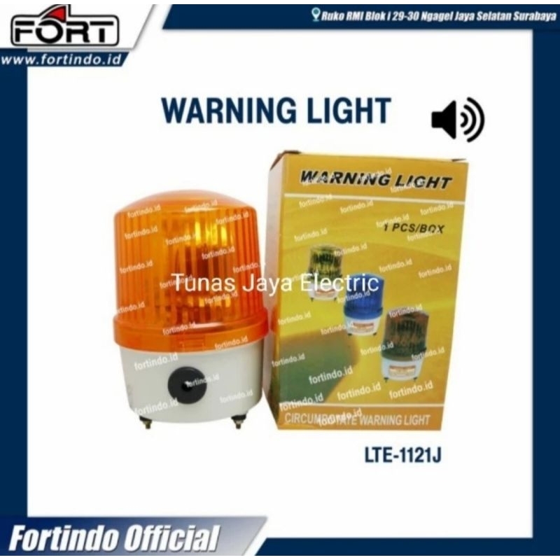 ไฟเตือน / โคมไฟโรตารี 5" พร้อม Buzzer LTE-1121J FORT