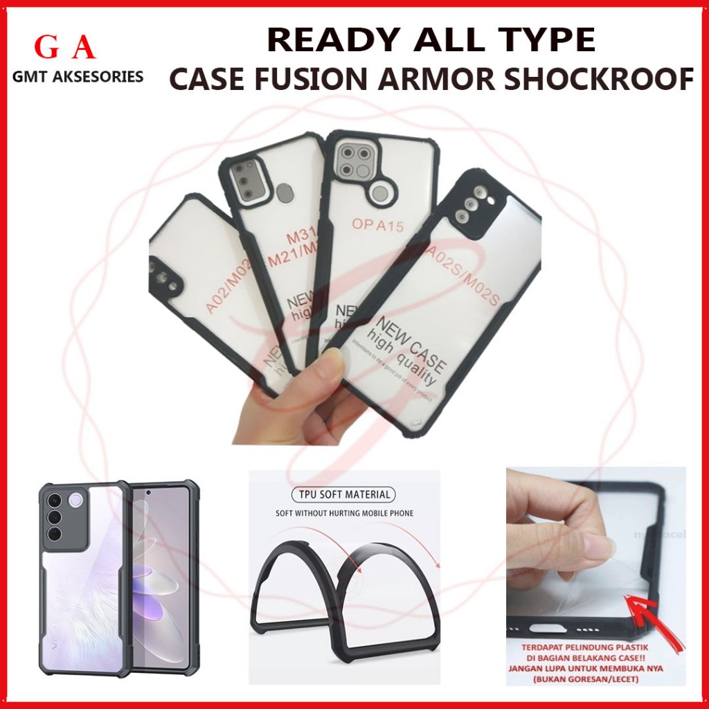 CASE FUSION ARMOR SHOCKPROOF INFINIX GT 30 PRO NOTE 20 VIP NOTE 12 2023 12 VIP NOTE 30 VIP SMART 3 P