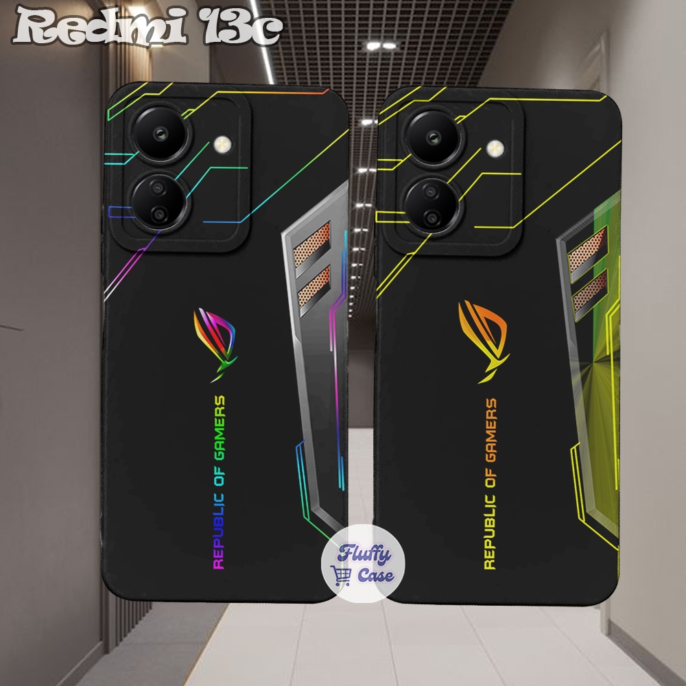 HP REDMI 13C 13 4G A3 PRO 9C 9A POCO C65 game Logo Motif - Cool Case - เคสอินเทรนด์ - เคสสีสันสดใส -