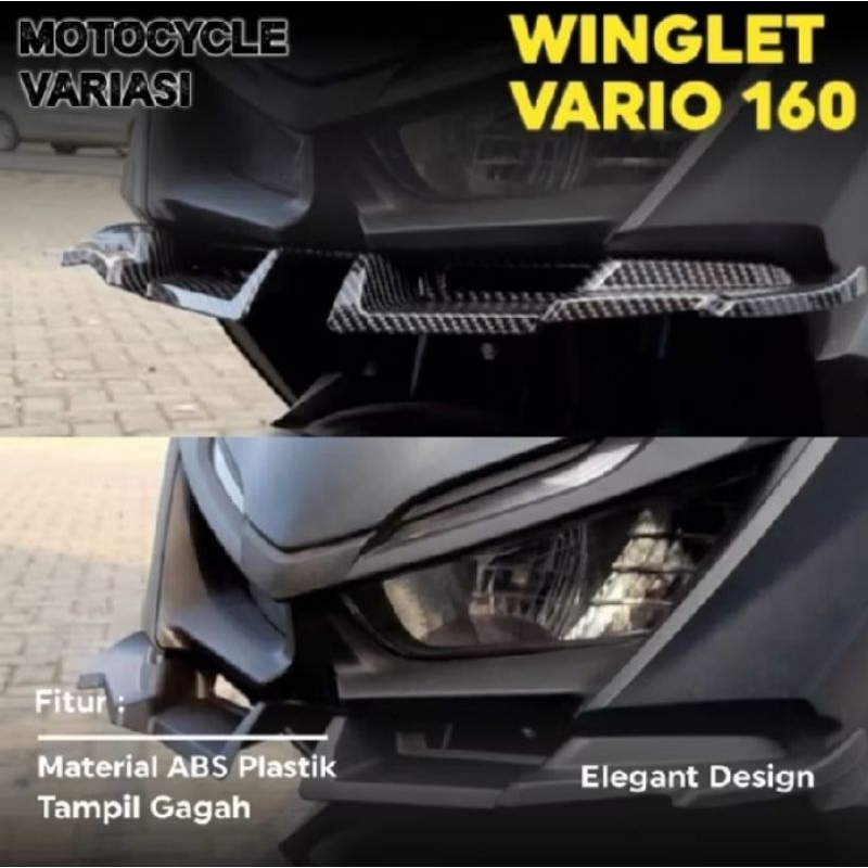Vario 160 winglet ทําจากพลาสติก abs