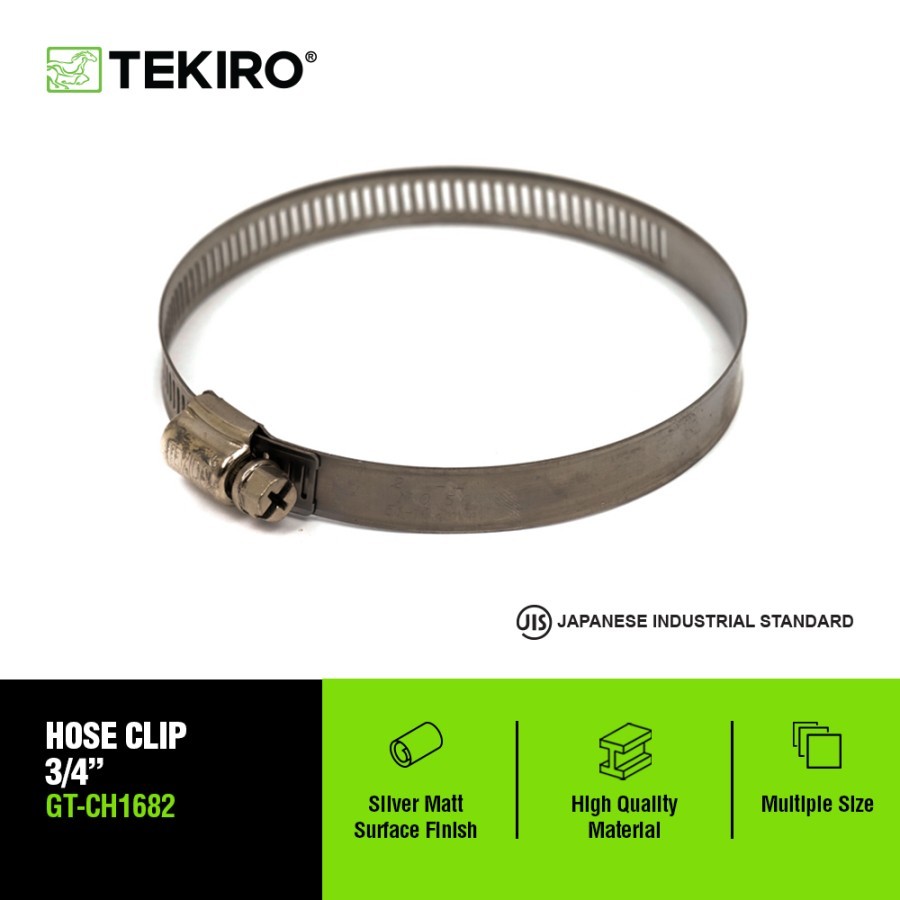 TEKIRO แคลมป์รัดท่อในขนาดต่างๆ - แคลมป์รัดท่อ Tekiro GT-CH168X