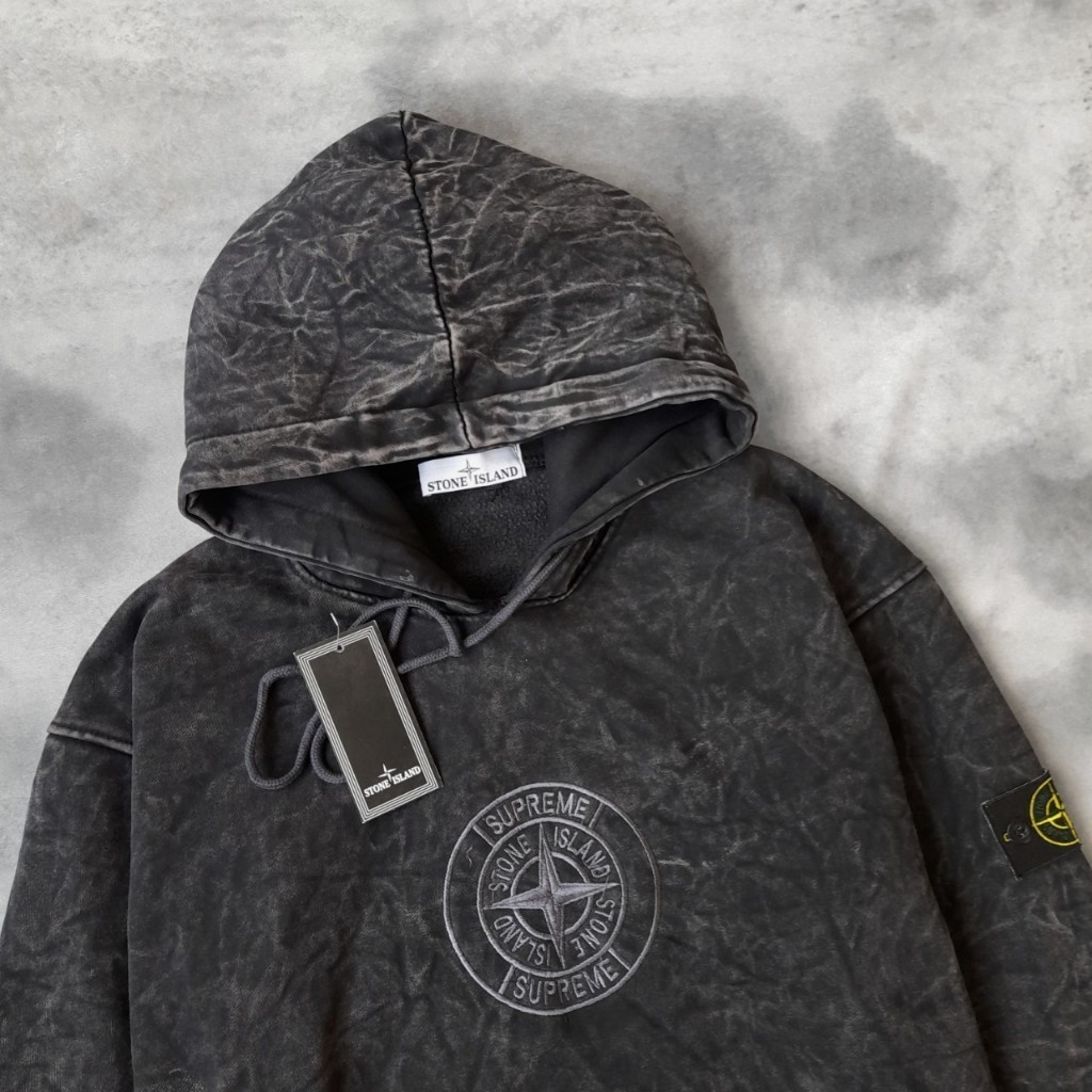 ล้างหินhoodieเสื้อกันหนาว/sandwashหินปักสัญลักษณ์hoodie jacket/ผู้ชาย&39;Sผู้หญิง& 39;s distro hoodie/unisex hoodie