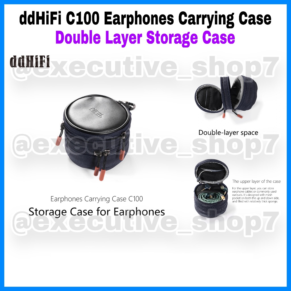 LAYAR DdHifi C100 กระเป๋าใส่หูฟัง - เคสเก็บหน้าจอคู่