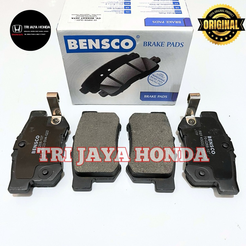 ผ้าเบรคหลังผ้าเบรค Accord Maestro Cielo S84 CM 5 1990 - 2007 Civic Es Vtis Century FD FB 2001 - 2015