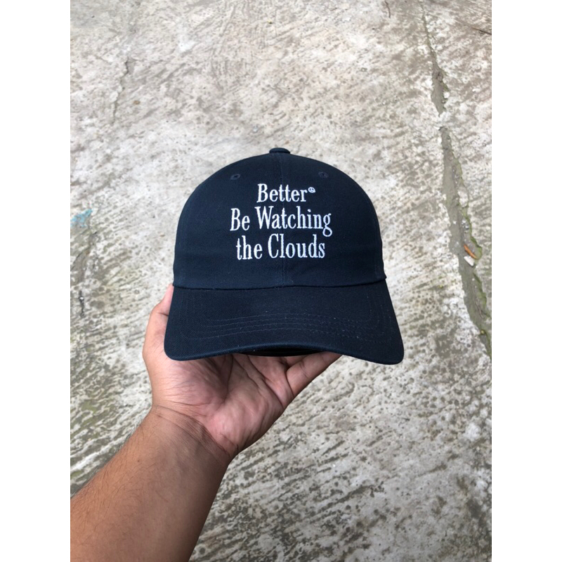 หมวกเบสบอล Aeca White "Better Be Watching The Clouds" - สีกรมท่าเข้ม