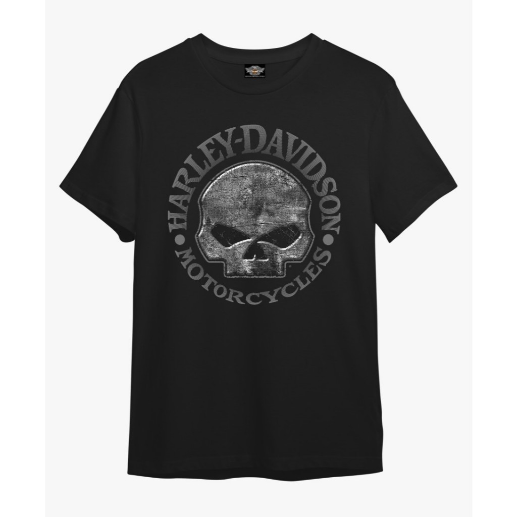 เสื้อยืด Harley DAVIDSON SKULL LOGO